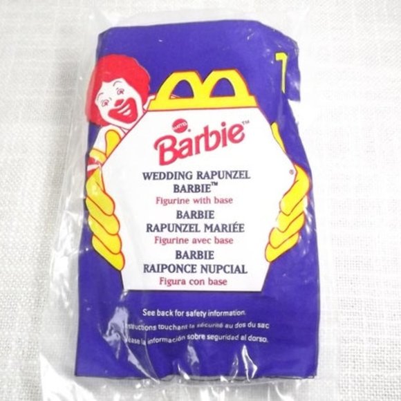 1996 Wedding Rapunzel Barbie McDonald's Toy Sealed - Picture 1 of 5